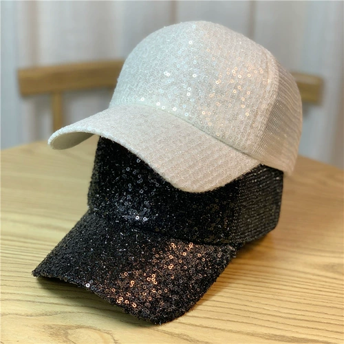 Бейсболка, универсальные блестки для ногтей, осенняя летняя кепка, сетка для волос на солнечной энергии, шапка, в корейском стиле, популярно в интернете, защита от солнца