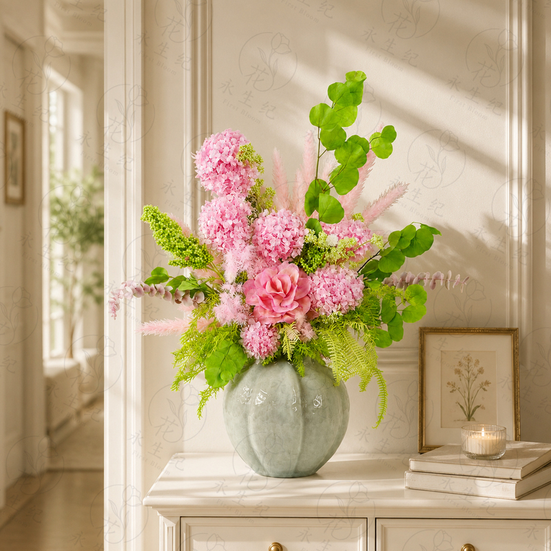 Premium Hydrangea Eternal Flower Bouquet, Natural Real Flowers, Dried Flowers, High-End Decoration for Living Room, Dining Table, Side Table, Island Table Premium Hydrangea Eternal Flower Bouquet, Natural Real Flowers, Dried Flowers, High-End Decoration for Living Room, Dining Table, Side Table, Island Table
