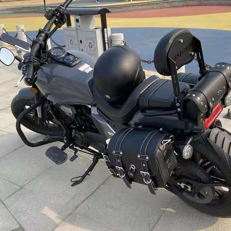 Applicable Longjia V bully 250 side bag retrofit retro side box Taiko motorcycle scooter bracket backrest-Taobao