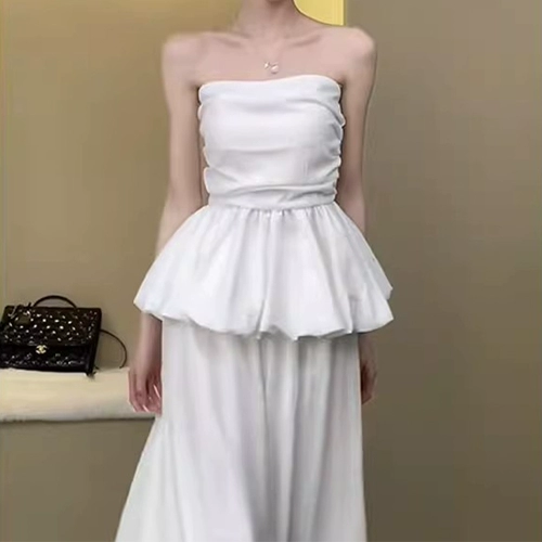 Топ без лямок, черный бюстгальтер-топ, майка топ с узкими плечами, французский стиль, открытые плечи