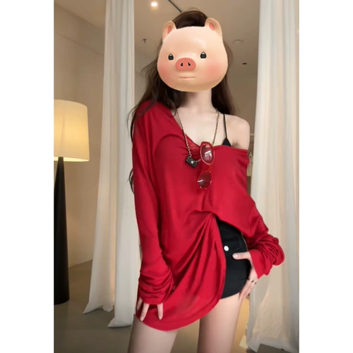 Зеленый тонкий летний осенний лонгслив, открытые плечи, защита от солнца