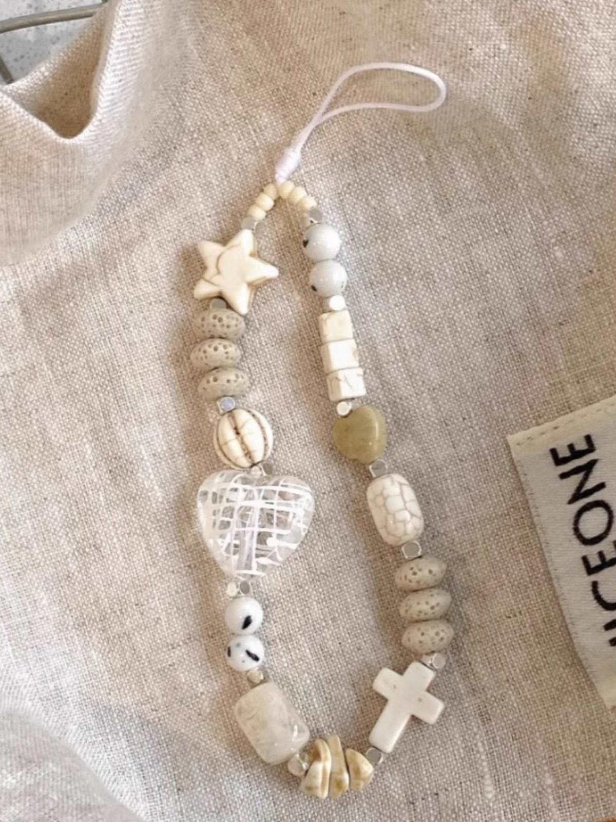 Stone Star Phone Chain Camera Pendant Original Wrist Lanyard Bead String Chain High-End Accessory Personalized Chain