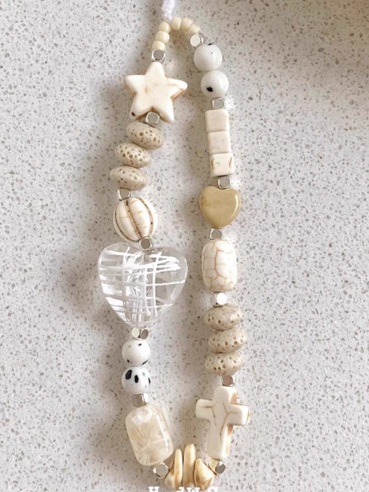 Stone Star Phone Chain Camera Pendant Original Wrist Lanyard Bead String Chain High-End Accessory Personalized Chain