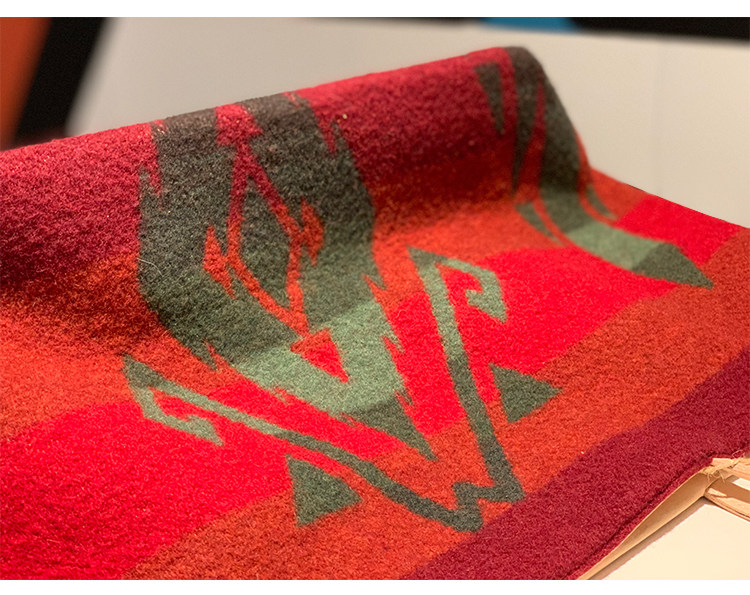 Сумка pendleton毛呢植鞣牛皮拼接大容量复古简约托特包单肩手提大包 Nakama inn