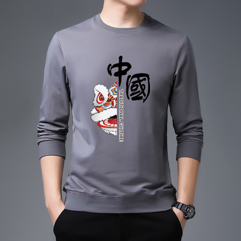 Men's pure cotton underwear blouses with a thin section upper body fall extractable with long sleeves plus suede countries Damp Warm Autumn Clothes Men