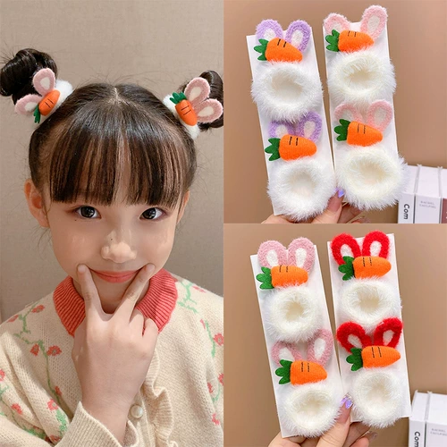 Демисезонный морковный детский милый аксессуар для волос