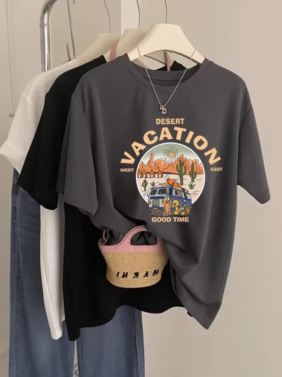 Camiseta de manga corta de algodón puro con hombro derecho para mujer 2025, nuevo estilo coreano, camisa blanca versátil de moda con parte superior inferior, verano