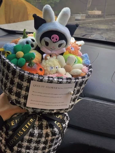 Клубника, плюшевая мультяшная кукла для друга, с медвежатами, букет, подарок на день рождения