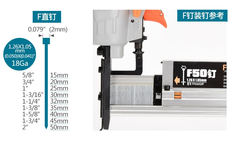 DAJ khí nén ba trong một không khí súng bắn đinh chế biến gỗ F30 súng bắn đinh thẳng thép súng bắn đinh đinh u mã móng tay hơi nước móng tay lấy súng bắn đinh bê tông bằng điện makita súng bắn bê tông bằng hơi