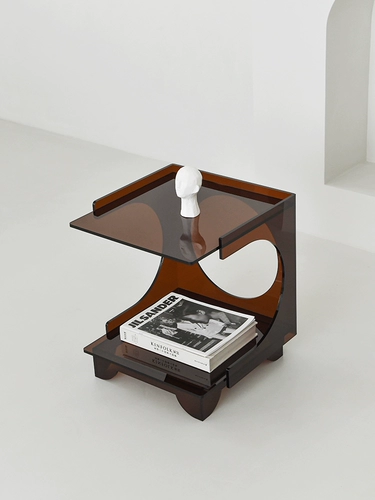 Дания Алд Дизайн Смысл легкий роскошный современный диван с маленьким боковым шкафом, мобильный C -образный C -угло