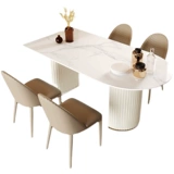 Современный легкий роскошный ресторан остров островки Обеденный столик интегрированный дизайнерский размер квартиры -Ориентированное на домашний домохозяйственный столик для домохозяйств