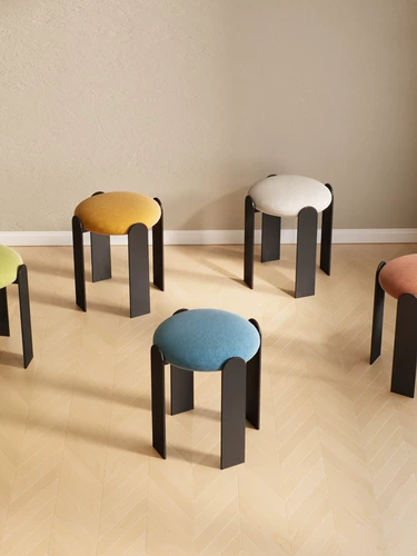 Мака -стул Домохозяйство маленькое круглый стул.