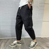 Мужские летние тонкие штаны для отдыха, свободный крой