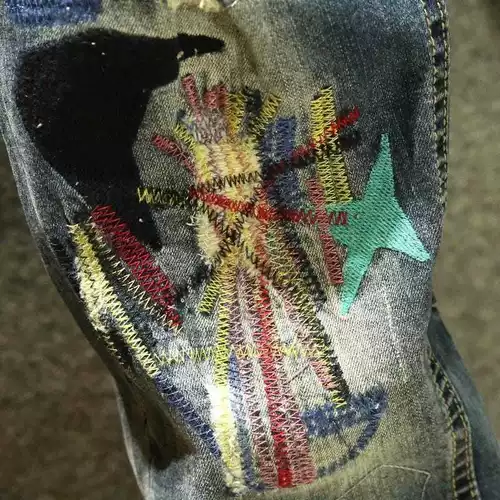 Летние тонкие джинсы, трендовые универсальные штаны, в корейском стиле, с вышивкой, облегающий крой