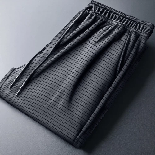 Летние тонкие дышащие шелковые эластичные быстросохнущие штаны, в корейском стиле, свободный прямой крой