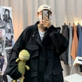 Черная униформа медсестры, японская ретро куртка, трендовая бейсбольная форма, в американском стиле, оверсайз