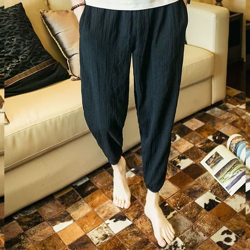 Летний тонкий фонарь, мужские универсальные ультратонкие штаны для отдыха