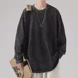 Демисезонный ретро лонгслив, толстовка, в американском стиле