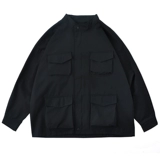 Черная униформа медсестры, японская ретро куртка, трендовая бейсбольная форма, в американском стиле, оверсайз