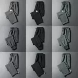 Мужские летние тонкие шелковые спортивные штаны для отдыха, свободный прямой крой