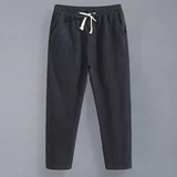 Мужские летние тонкие спортивные штаны, оверсайз, свободный прямой крой