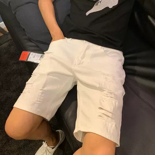 Летняя тонкая джинсовая юбка, шорты, белые штаны для отдыха, облегающий крой, в корейском стиле