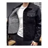 Утепленные джинсы с начесом, мужская куртка, трендовый пуховик для отдыха, в корейском стиле, оверсайз