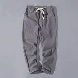 Мужские летние тонкие спортивные штаны, оверсайз, свободный прямой крой
