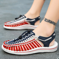 2021 sandals men and women handwoven summer breathable tennis red tides shoes non-slip casual sports lovers beach shoes