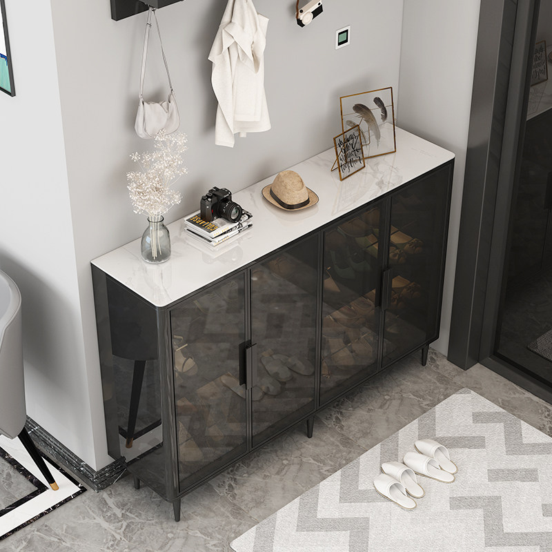 Light luxury shoe cabinet home door slate new 2021 popular entry porch cabinet entry door modern minimalist storage cabinet