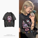 Tide, ретро летняя футболка, в американском стиле, большой размер, оверсайз