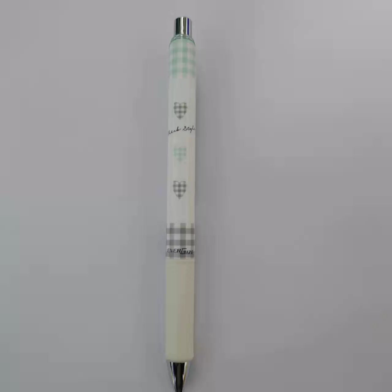 [日本派通Kamio Japan联名限定款自动铅笔energize柴犬爱心格纹]