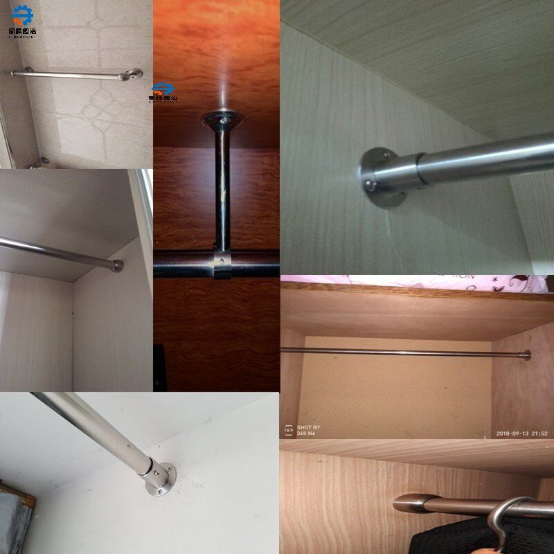 Holder Wardrobe Clothes Hangings Base Bracket Pendant Shelving Shelving clothes Clotheshorse Hanging-style suspended ceiling Ceiling Curtains Hung 