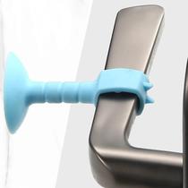 Door suction punch-free silicone anti-collision door stop buffer pad bathroom plastic door bumper door top handle door suction device