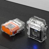 Прозрачная водонепроницаемая высококачественная креативная электронная ветрозащитная зажигалка с зарядкой