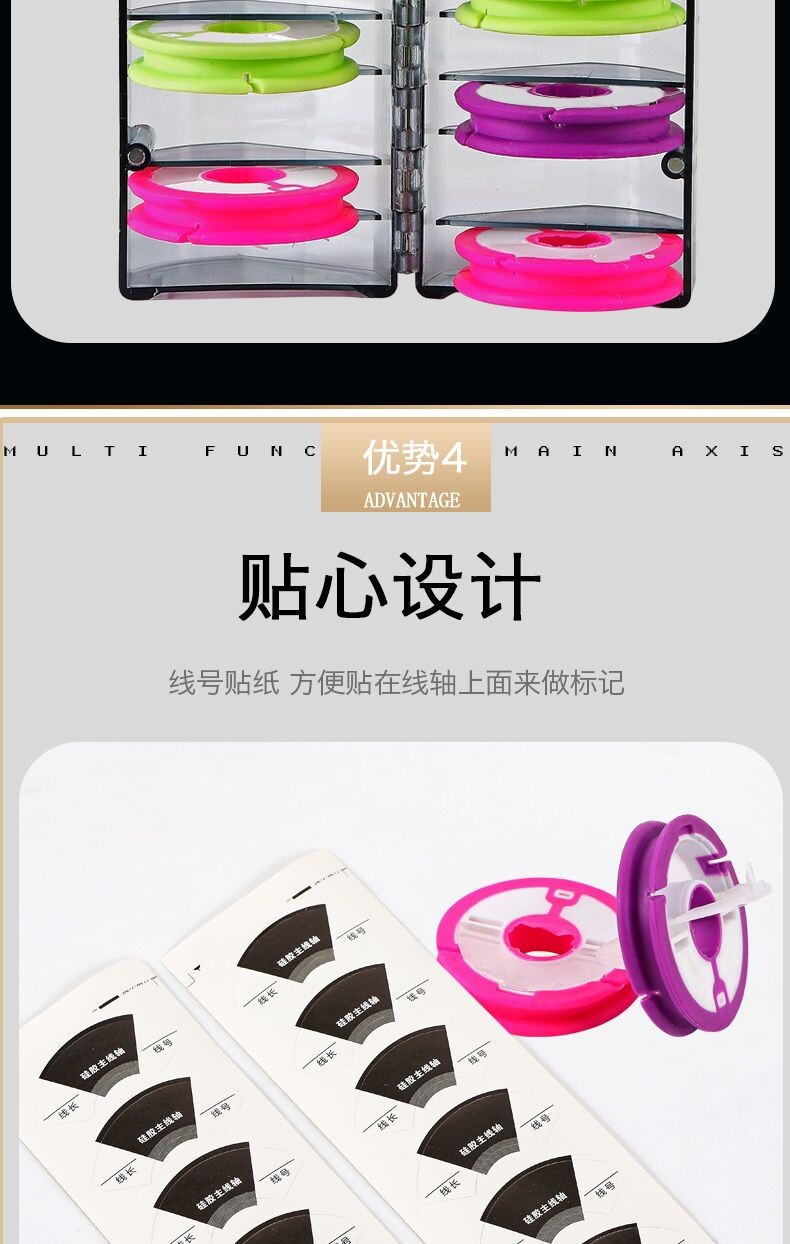 Коробка для ниток 新款硅胶主线盒大线轴鱼线盒多功能线组盒鱼线圈钓鱼配件渔具用品 OTHER