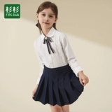 Флисовая детская рубашка, хлопковая форма для школьников