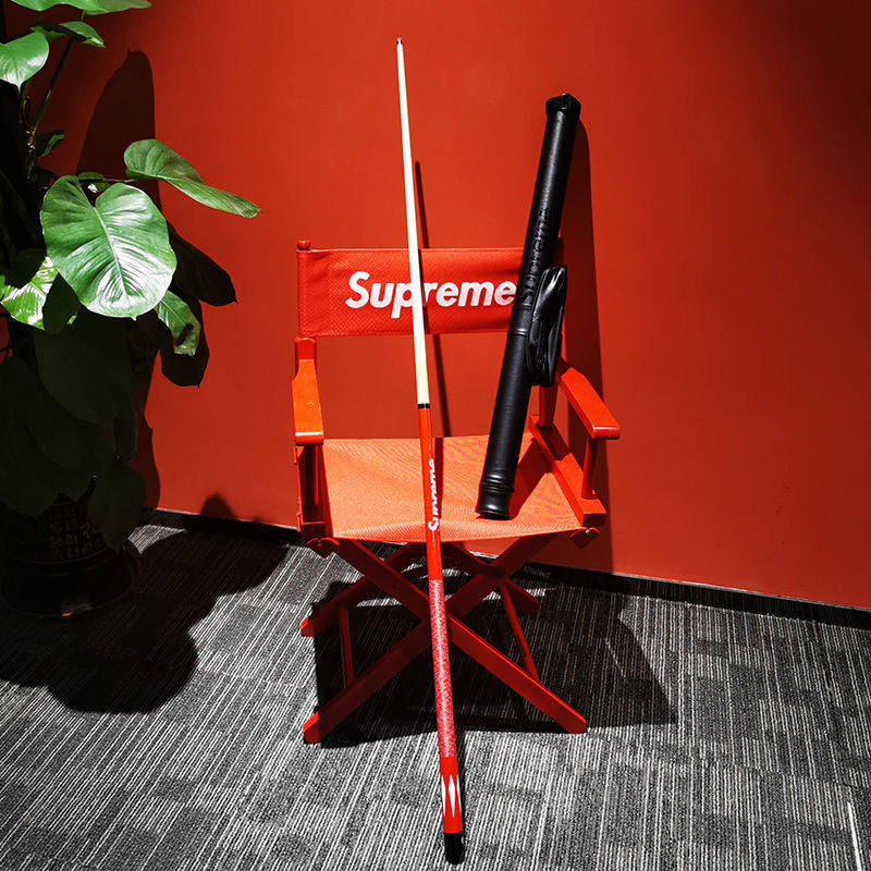 Red table Billiard Cue with small Head Table Globe Billiard Cue snooker Rod Chinese Black 8-8 Ball Rod