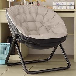 Japanese Import MUJI E Recliner New arrival Dual-purpose Chair Moon Chair Folding Chair Lunch Break Balcony Casual Office