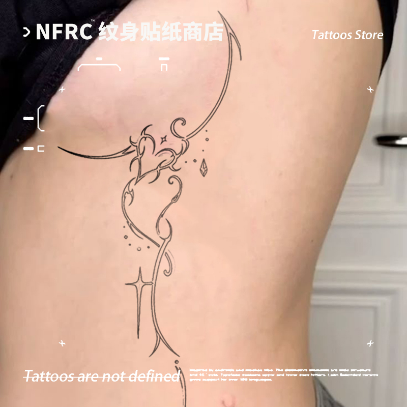 Korean Fashion Bow Ribbon Herbal Juice Tattoo Stickers for Women and Men, Temporary Waterproof Tattoos with High Aesthetic Value