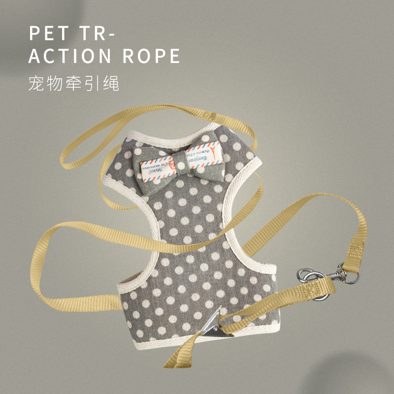 Cat traction rope vest type chest and back kitten with out-of-home cat special anti-breakaway cat rope tied cat chain