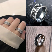 Net Red Open Beer Wine Bottle Ring Women Ins Tide Rotation Chain Bully Male Society Hip Hop Lovers Necklace Hip Hop