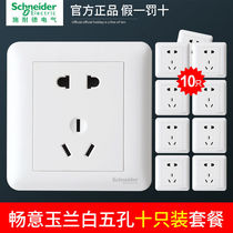 frosted fake one-lose ten) switch socket panel brisk series with whiteboard dark (five-hole socket