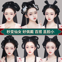 Ancient Clothing Wig 100 lap joint hair stirrup with ancient windy Ming and Han clothes New hands The disabled people are lazy and simple to send