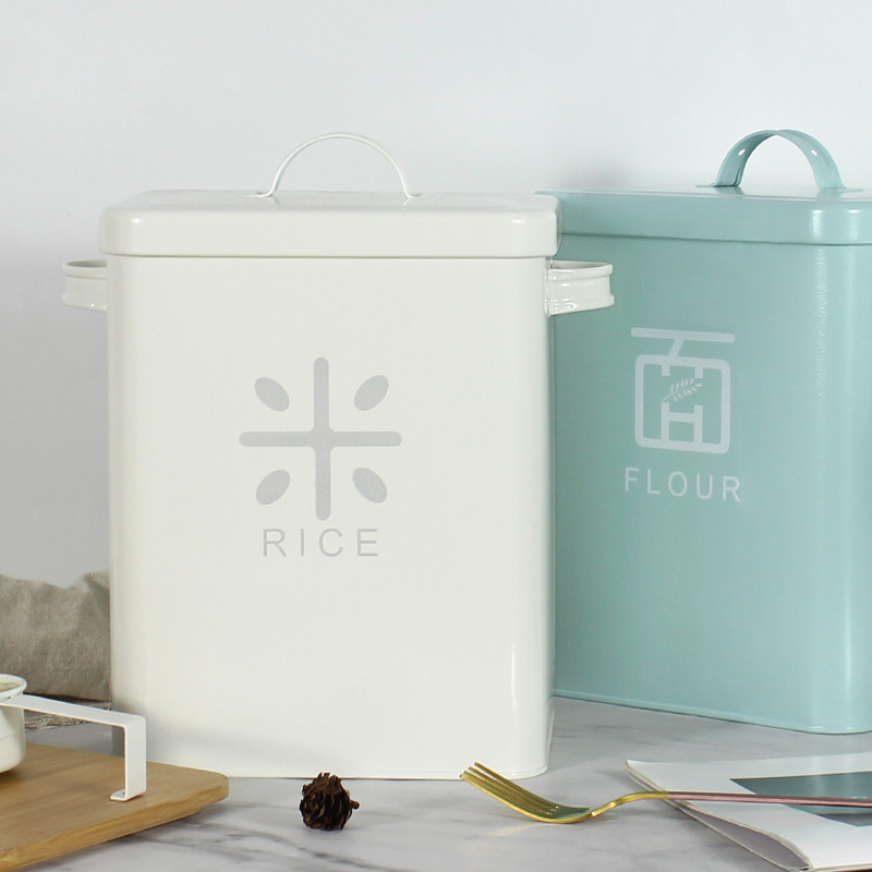 Rice bucket insect-proof moisture-proof food-grade sealed bucket flour storage tank household storage rice storage box rice tank 10 catties 20 catties