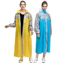 Rainjacket Men and Women Long Adults Waterproof Full Body Strong Linked Outdoor Riding and Rain Stop