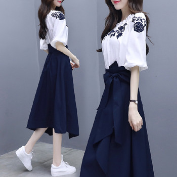 Goddess fan female dress spring and autumn dress 2022 new temperament Korean version suit one shoulder chic skirt two summer