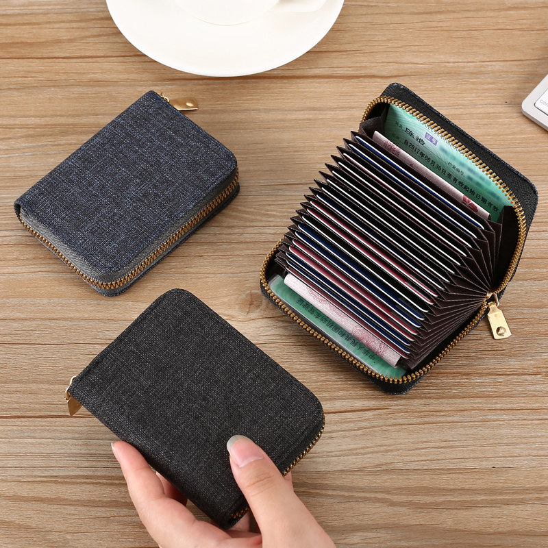 Minimalist zero money card bag small large capacity driver's license multi-position mini card clip men personality card bag women style-Taobao