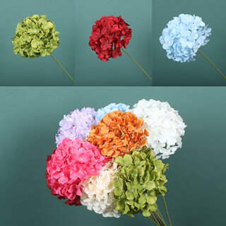 Wedding 72 pieces single branch hydrangea simulated silk flowers wedding hall floral road guide flower arrangement flower material soft decoration photography props