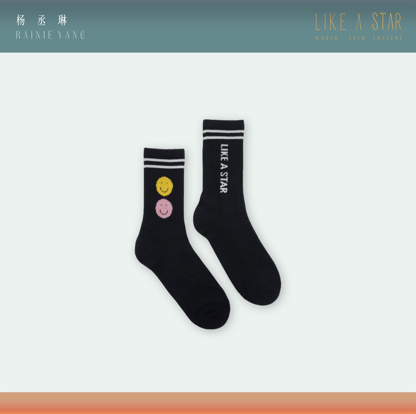 レイニー・ヤン「LIKE A STAR-Walking on the Avenue of Stars」ハイソックス